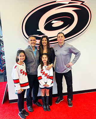 Carolina Hurricanes Jared Ostendorf and Family Carolina Hurricanes Jared Ostendorf and Family