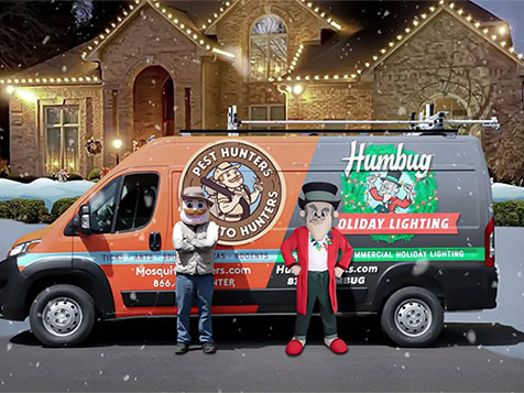 Pest Hunters-Mosquito Hunters-Humbug Holiday Lighting Slider 1